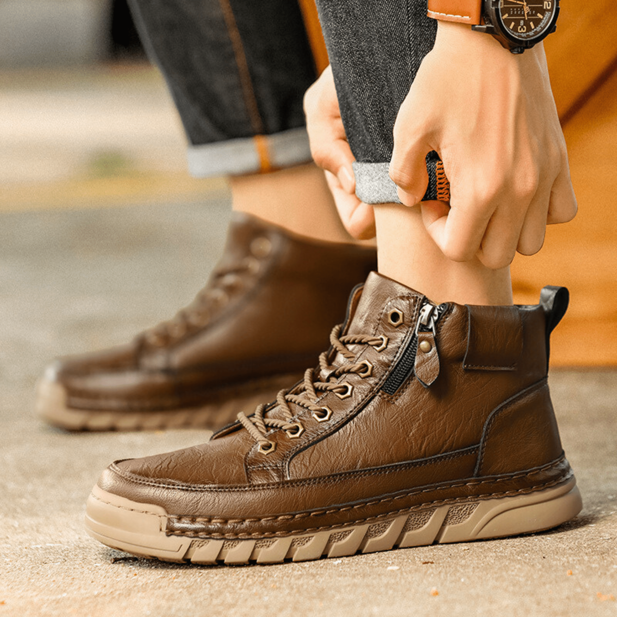 VALENTINI™ | STIVALI IN PELLE DA UOMO